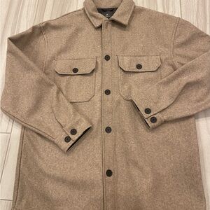 H&M Men's Beige Shirt Jacket